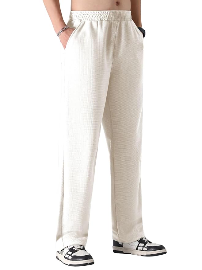 GRECIILOOKS Men's Loose Mid Rise Regular | Sports Stylish Track Pant | Trouser