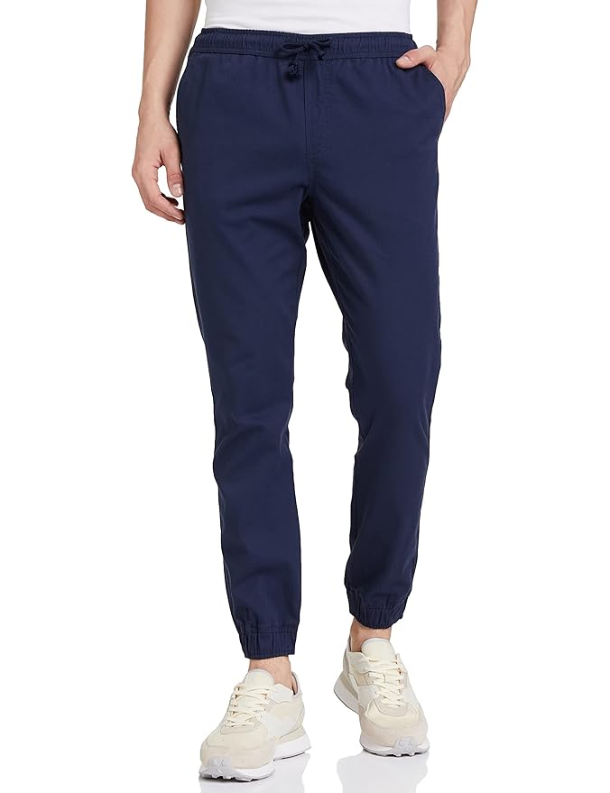 Amazon Brand - Symbol Men's Stretchable Regular fit Jogger Pants | Chinos | Casual Trousers