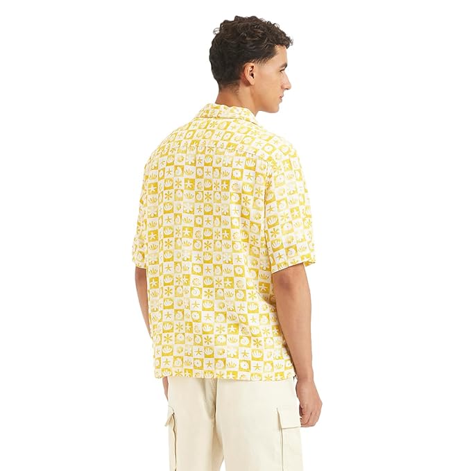 Levi's Men Rayon Printed Relaxed Fit Shirt