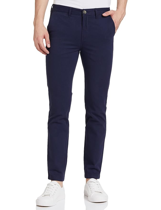Amazon Brand - Symbol Men's Casual Regular Fit Cotton Pants | Chinos | Trousers