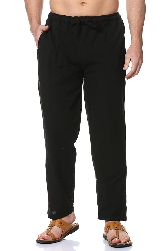 Aatman One Size Men's Eco-Friendly Cotton Pyjama | Fits Waist Size 28 to 36 Inches