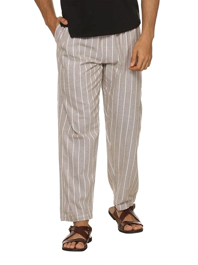 Aatman One Size Men's Eco-Friendly Cotton Pyjama | Fits Waist Size 28 to 36 Inches