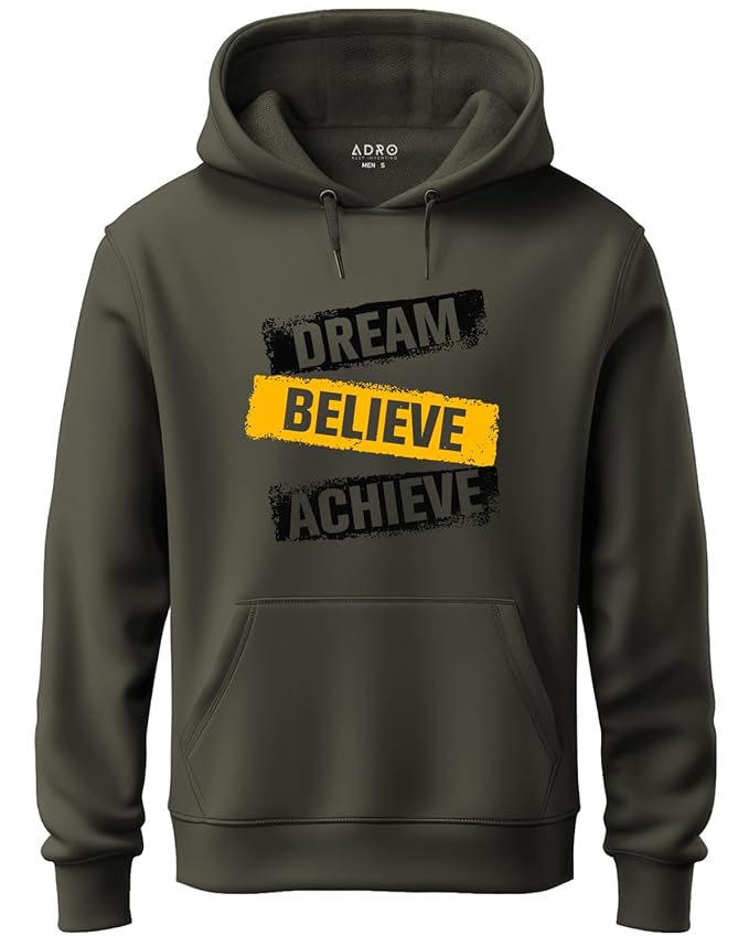 ADRO Men Hooded Fleece Sweatshirt