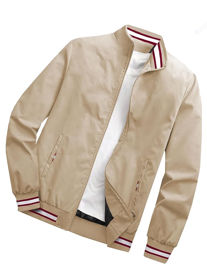 TAGAS Men's Regular Fit Zip-Up Casual Jacket for MENS || Bomber Jacket for Men || Latest Stylish Jacket For Men ||Men's Regular Fit Zip-Up Casual jacket|| bomber jacket for men