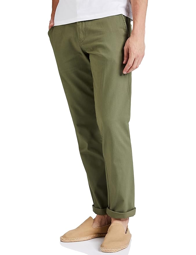 Amazon Brand - Symbol Men's Casual Regular Fit Cotton Pants | Chinos | Trousers