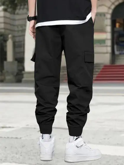 Men Cotton Blend Cargos